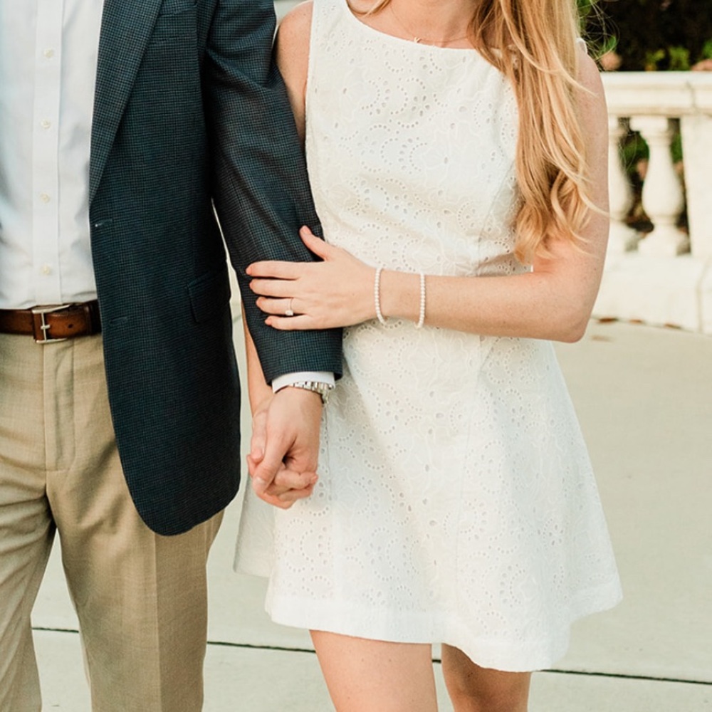 The Sutton Dress - White Broderie Anglaise - Small